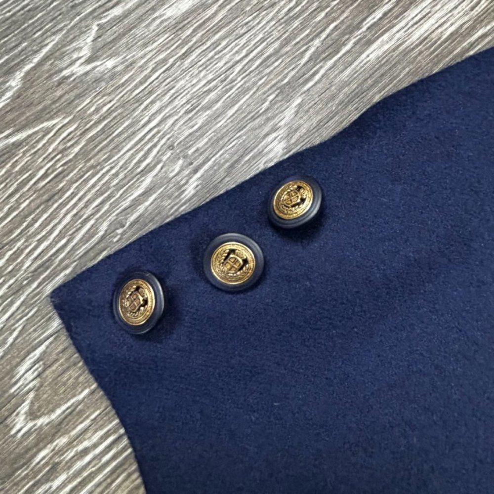 Pendleton 100% Virgin Wool Solid Navy Blue Women'… - image 4